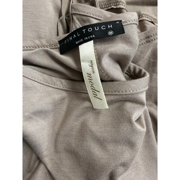 Taupe Flowy Maxi Dress – Spaghetti Strap – Boho/Resort Style - Picture 6 of 6